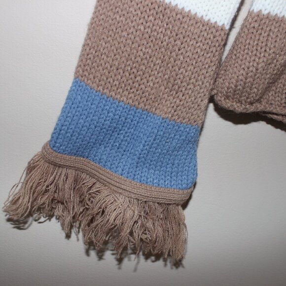 FREE*❤️damaged Garage ladies hooded sweater hoodie striped 100% acrylic USA made - Picture 7 of 8